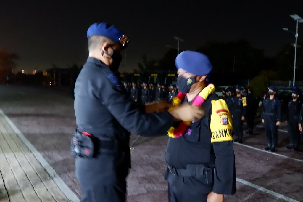 105 Brimob Riau Pulang Tugas BKO Polda Papua, Dansat Pimpin Apel Penyambutan