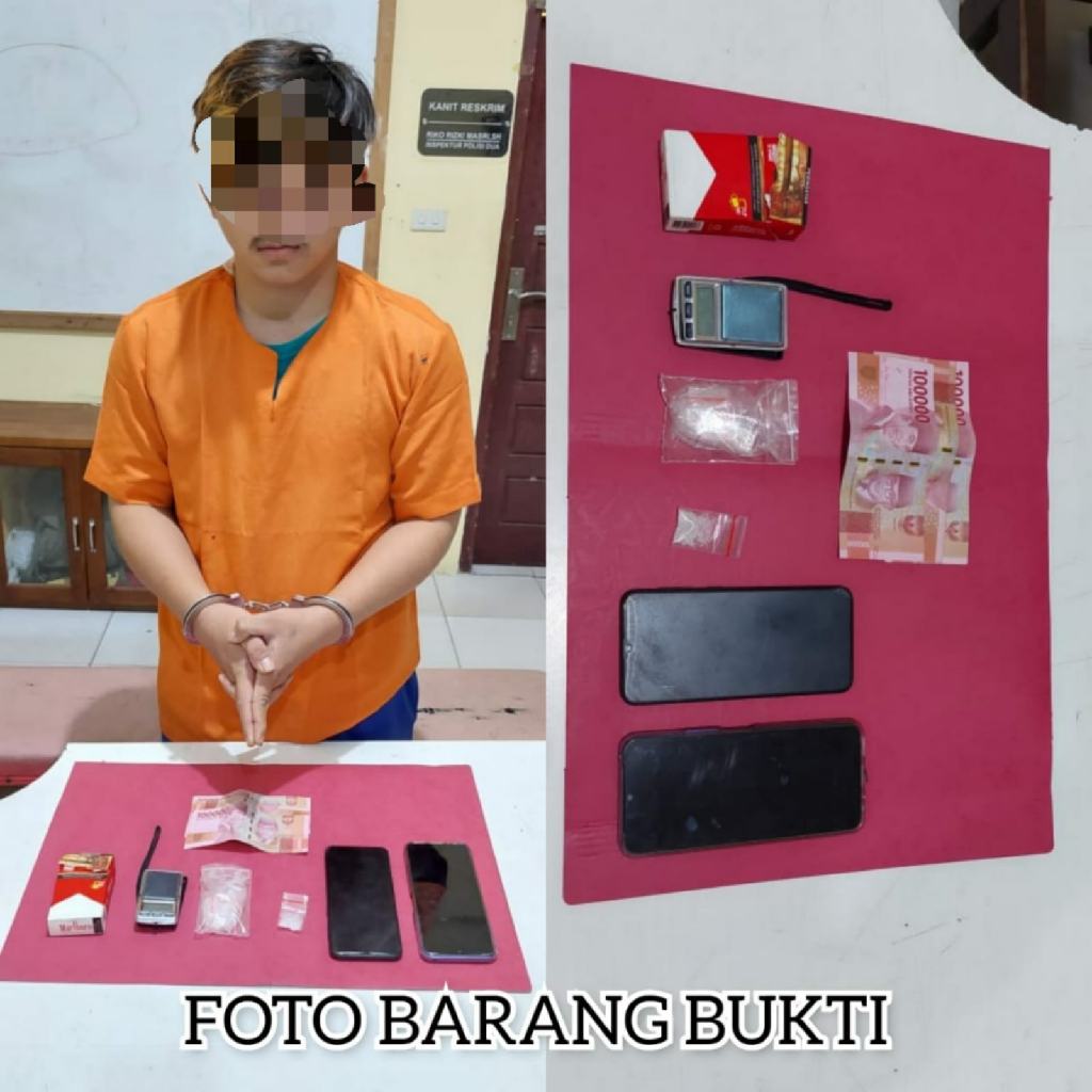 Lagi, Unit Reskrim Polsek Tapung Hilir Tangkap Seorang Pengedar Narkoba