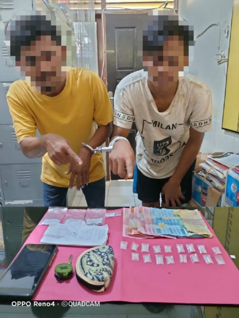 Terlibat Narkoba, Dua Pemuda Diringkus Satresnarkoba Polres Kampar