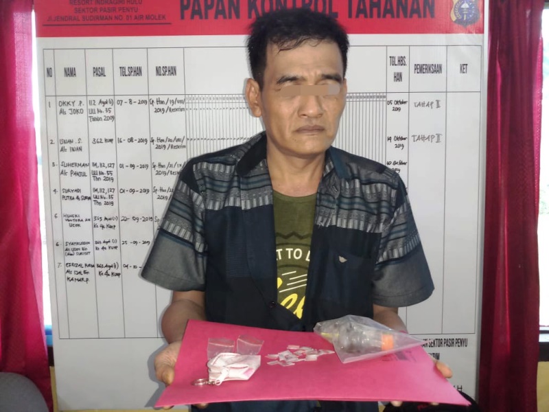 Berkat Info dari Masyarakat, Polisi Tangkap Seorang Pengedar Sabu di Desa Candirejo, Inhu