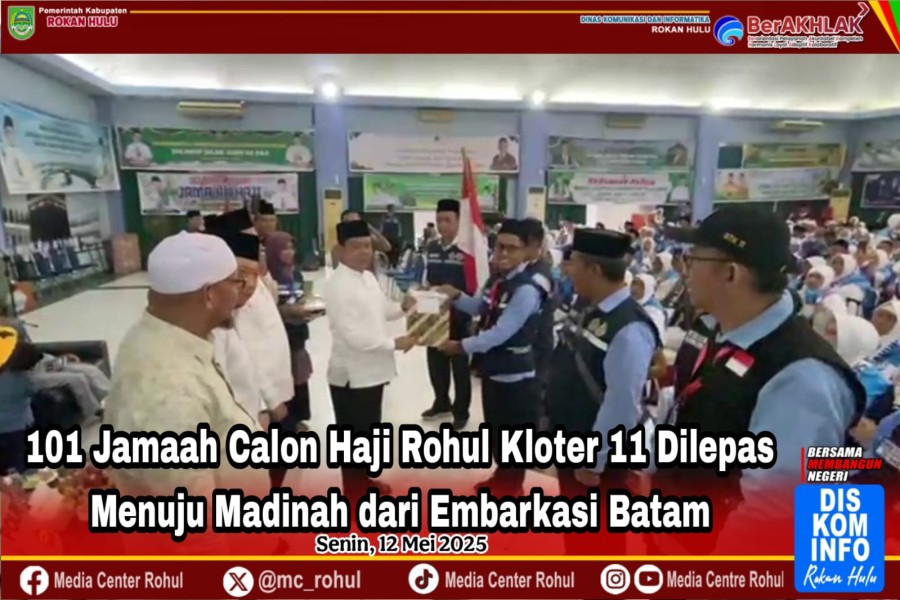 101 JCH Rohul Kloter 11 Dilepas Menuju Madinah Dari Embarkasi Batam