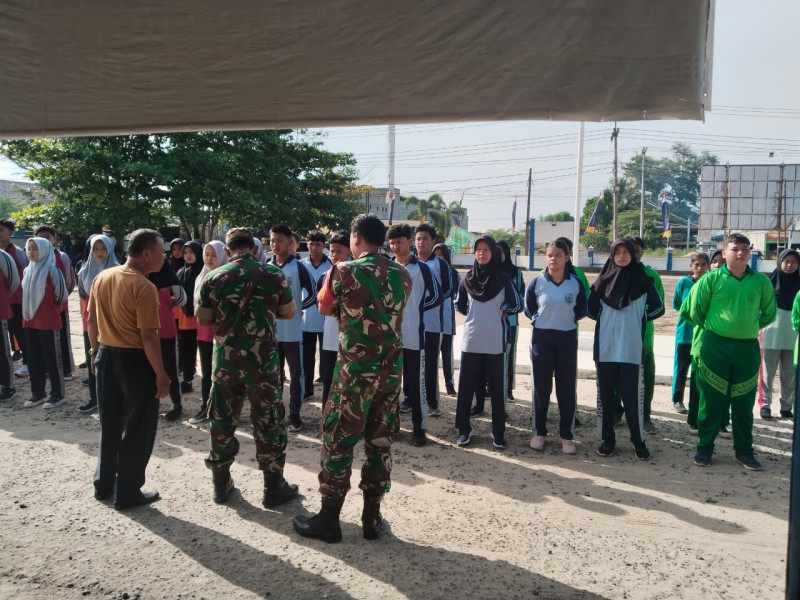 Babinsa Koramil 03/Seberida, Siapkan Calon Anggota Paskibra Tingkat Kecamatan