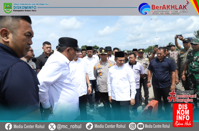 Jembatan Sungai Rokan Di Ujungbatu Alami Penurunan 90 cm, Gubernur Riau Janjikan Perbaikan Usai Lebaran