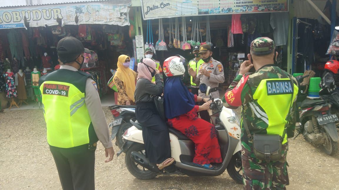 Hari Ini, Forkopicam Peranap Gelar Operasi Yustisi Disiplinkan Protokol Kesehatan