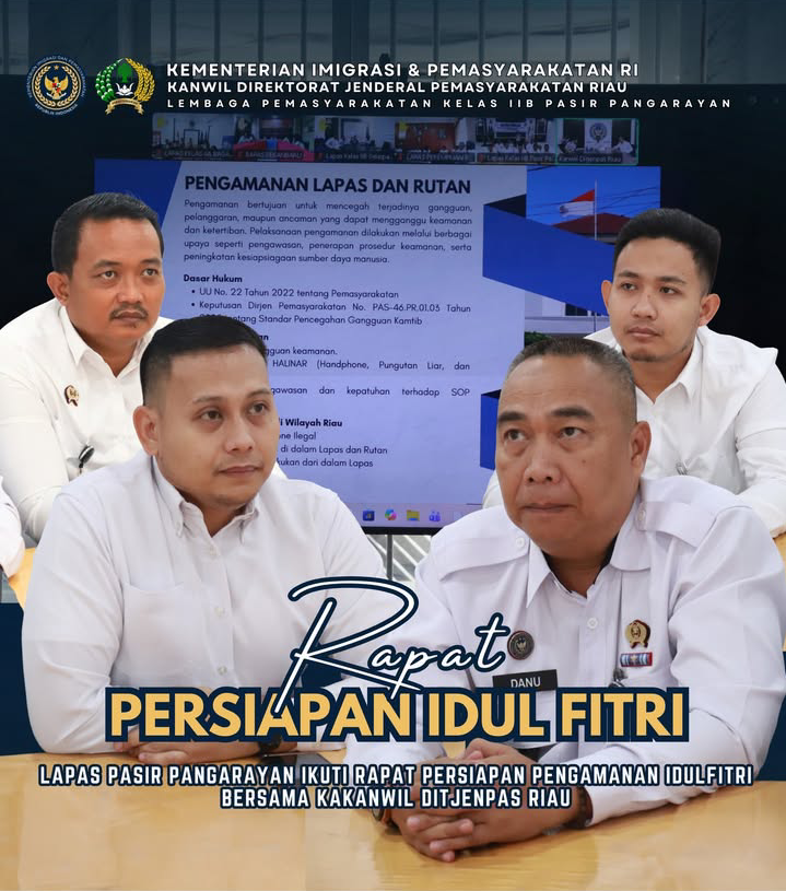 Hadapi Idulfitri 1447 H, Lapas Pasir Pangaraian Tingkatkan Pengamanan dan Sinergi dengan TNI–Polri