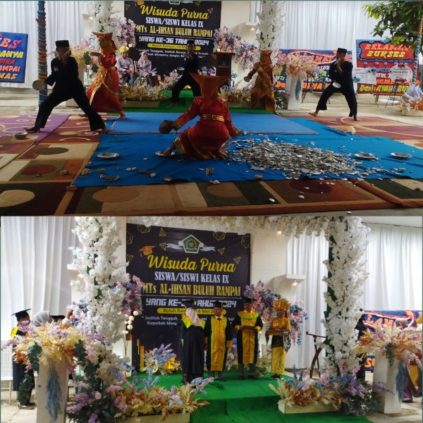 Meriah, Acara Pelepasan dan Wisuda Siswa/i MTs Al Ihsan, Penampilan Tari Piring Memukau