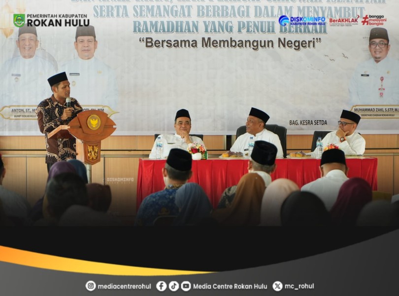 Hangat dan Penuh Kepedulian, Pemkab Rohul Santuni 250 Anak Yatim dari 16 Kecamatan