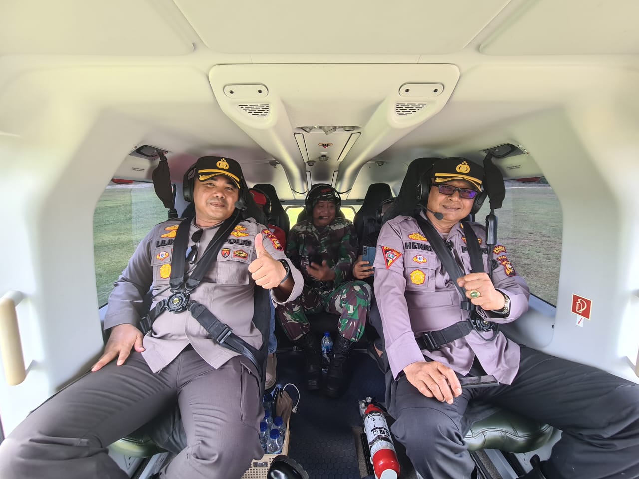 Cegah Karhutla Polres Kuansing Dan Tni Patroli Udara Dengan PT RAPP