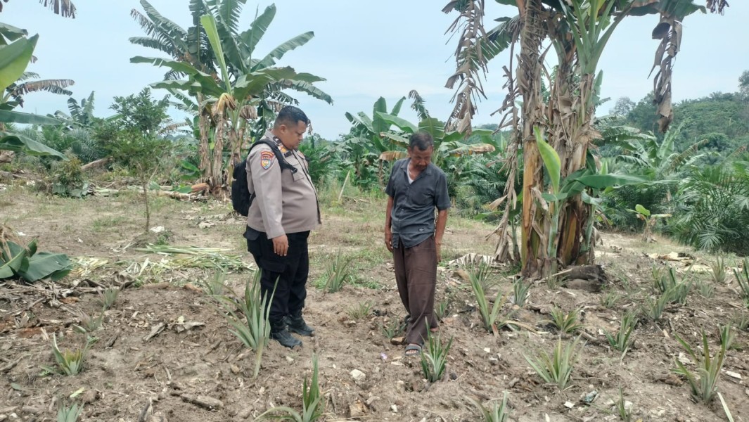 Polres Inhu Tingkatkan Kesadaran Masyarakat Pentingnya Ketahanan Pangan, Manfaatkan Lahan Secara Produktif