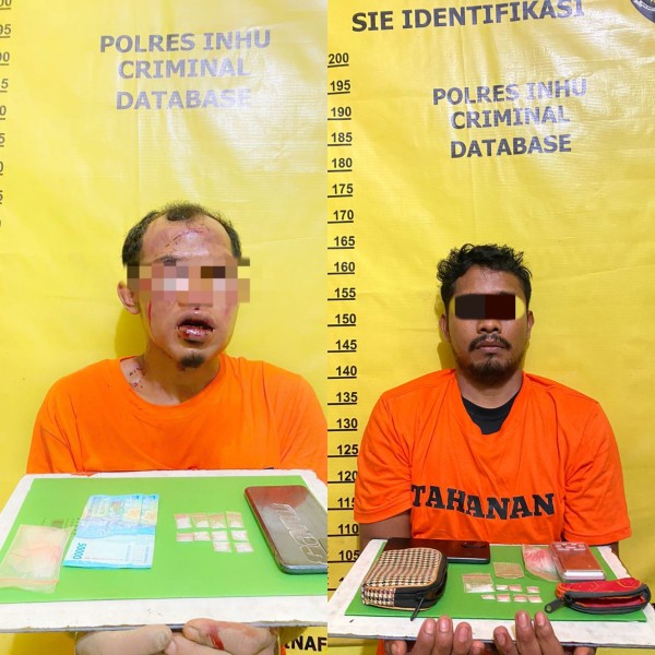 Polsek Kelayang Ungkap Dua Kasus Narkoba di Dua Kecamatan, Satu Tersangka Karyawan Perusahaan Sawit