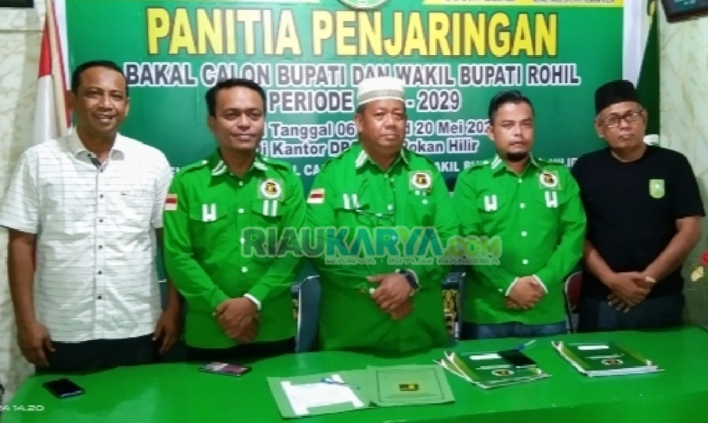 Penjaringan Ditutup, Lima Bacabup dan Satu Bacawabup Rohil Sudah Kembalikan Formulir ke PPP