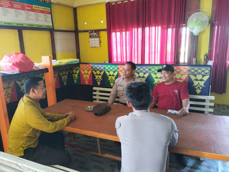 Kapolsek Kateman Perkuat Sinergi dengan PPK untuk Wujudkan Pilkada Damai