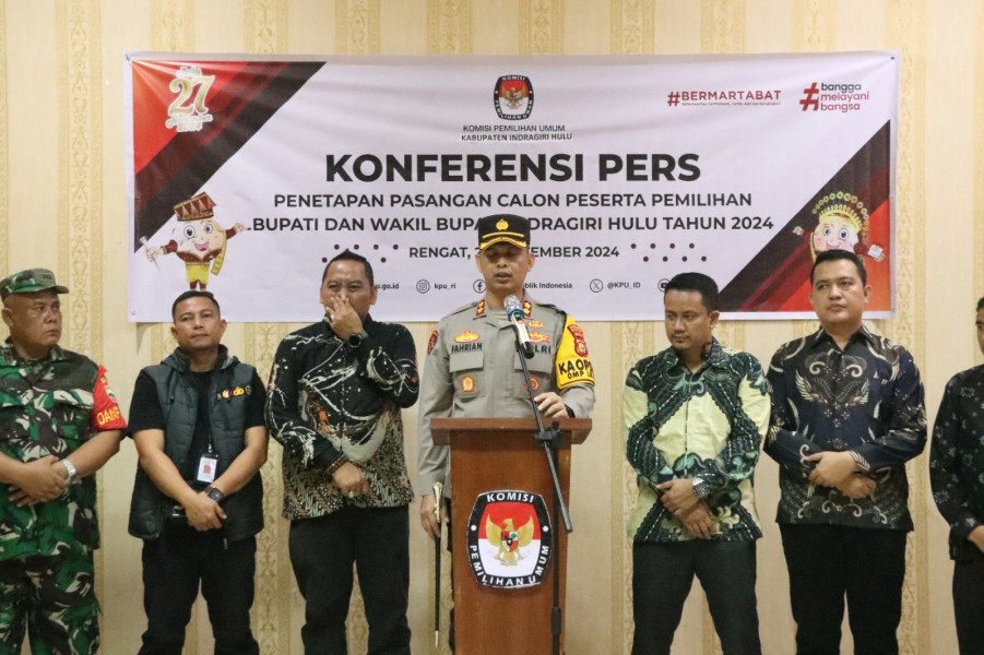 3 Pasangan Calon Siap Bertarung di Pilkada, Kapolres Inhu : TNI-Polri Siap Amankan