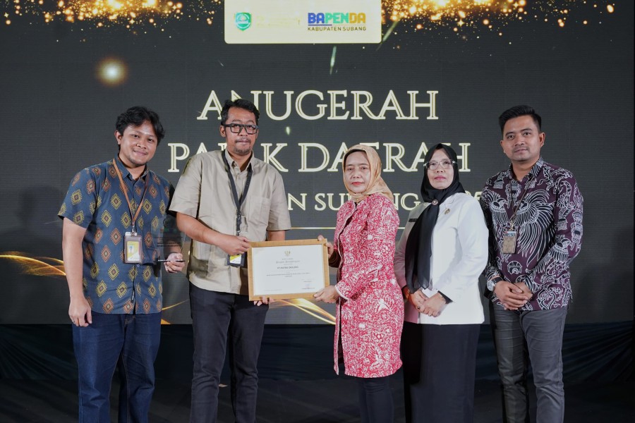 Raih Penghargaan dari Bapenda Subang, PDC Buktikan Konsistensi Membayar Pajak Selama tahun 2025