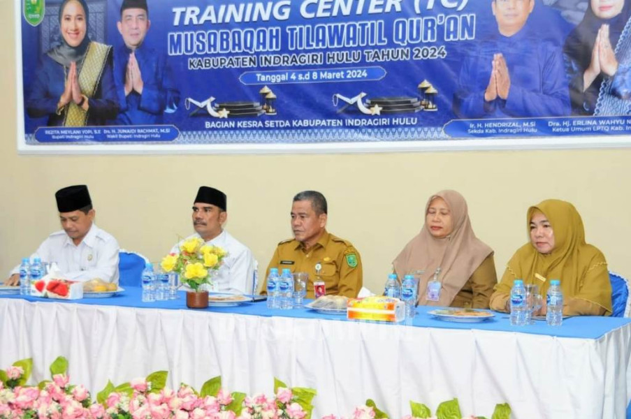 Syahruddin Buka Training Center Kafilah Inhu Jelang MTQ Ke XLII Tingkat Provinsi Riau di Dumai