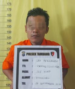 Tertangkap Warga Saat Beraksi, Pelaku Jambret Diserahkan ke Polsek Tambang