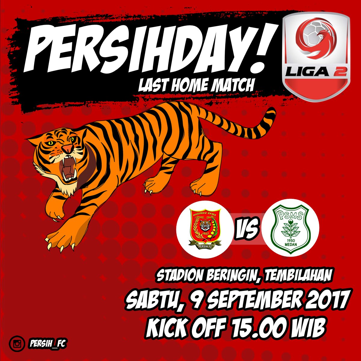 Persih FC Tembilahan Jamu PSMS Medan