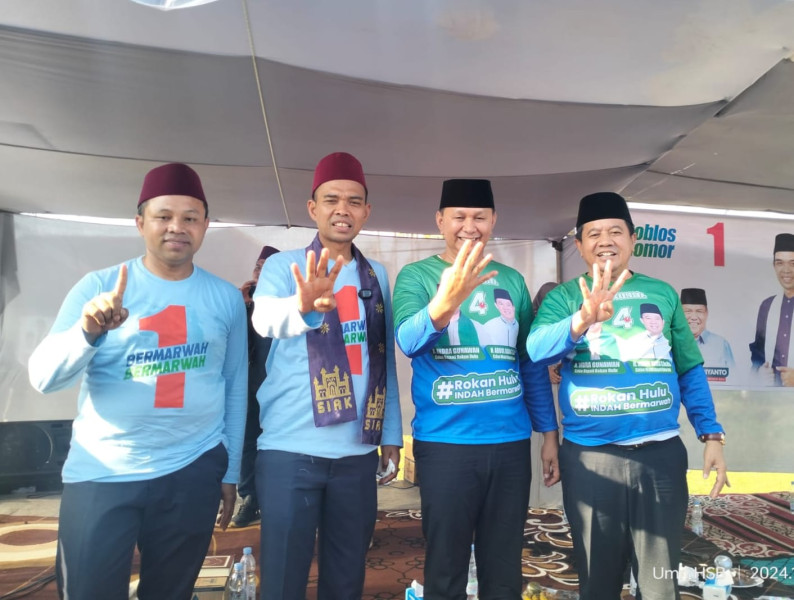 Kampanye Abdul Wahid & H. Indra Gunawan Di Rambah Hilir Hadirkan Ustadz Abdul Somad