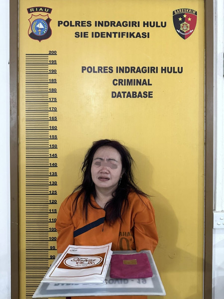 Wanita Pemilik 30 Paket Sabu Menangis Saat Ditangkap Polisi