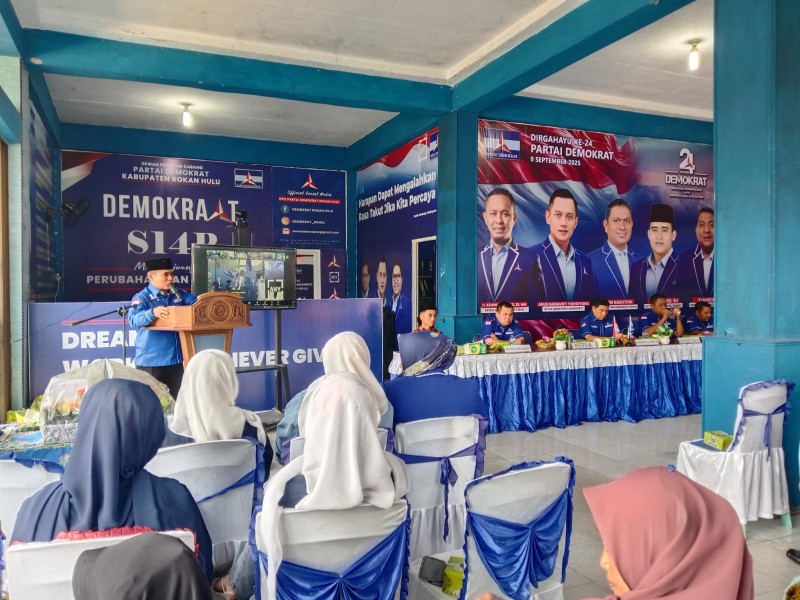 Partai Demokrat Rohul Rayakan HUT ke-24, Tegaskan Komitmen Kawal Aspirasi Rakyat