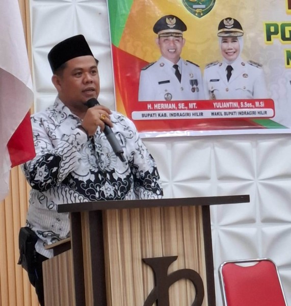 Fauzan Amrullah Nahkodai PGRI Inhil 2025–2030, Prioritaskan Transformasi Pendidikan dan Perlindungan Guru