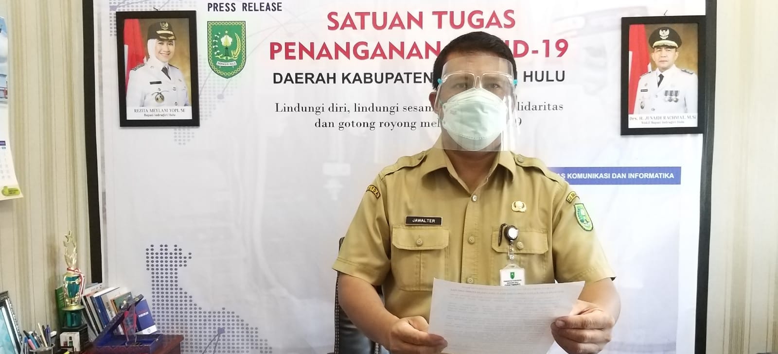 Luar Biasa, Sasaran Vaksinasi Petugas Publik di Kabupaten Inhu Lampaui Target