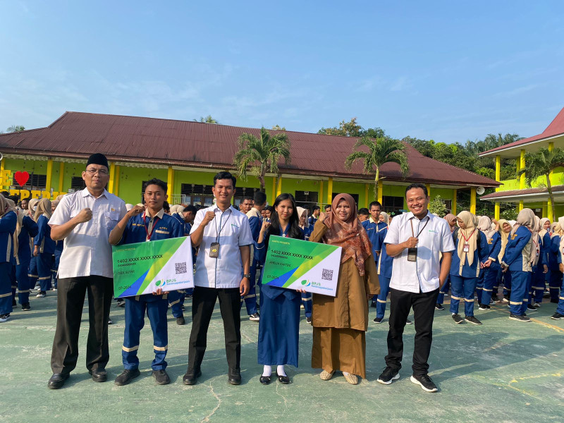 BPJS Ketenagakerjaan Rengat Beri Perlindungan Kepada peserta didik Praktik Kerja Lapangan (PKL)