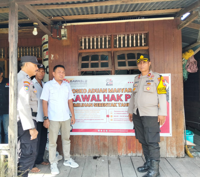 Kapolsek Kateman Komitmen Ciptakan Pilkada Damai 2024 Melalui Sinergi dengan Panwaslu