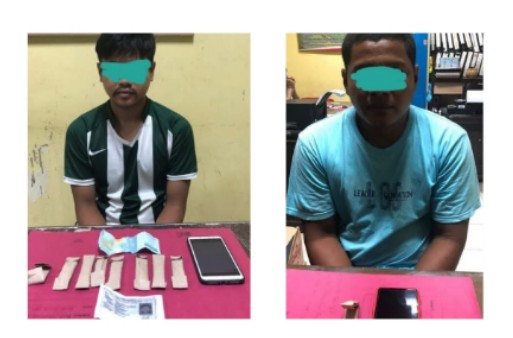Tim Opsnal Satresnarkoba Polres Kuansing Bekuk 2 Pelaku Narkotika Jenis Ganja di Dua Tempat Berbeda