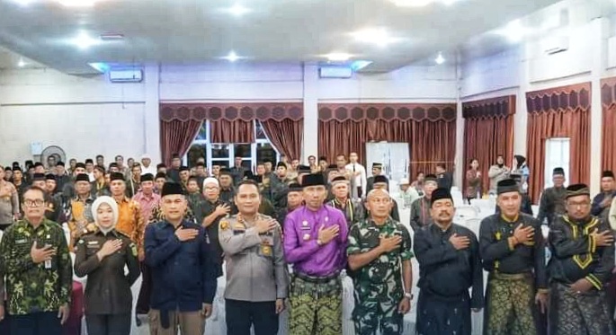 Pjs Kuansing Hadiri Deklarasi Damai 2024 Di Aula Sanika Satyawada Polres Kuansing