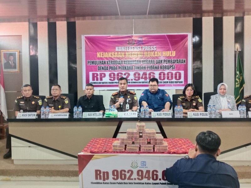 Komitmen Berantas Korupsi, Kejari Rohul Berhasil Amankan Uang Negara dan Sita 22 Bidang Tanah