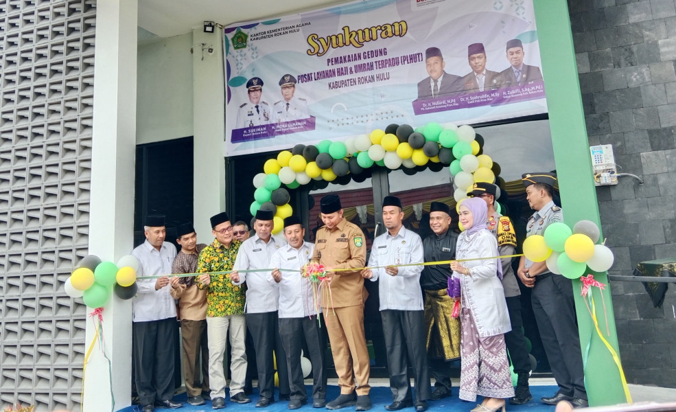 Wakil Bupati Rohul Resmikan Gedung Pusat Pelayanan Haji Umroh Terpadu