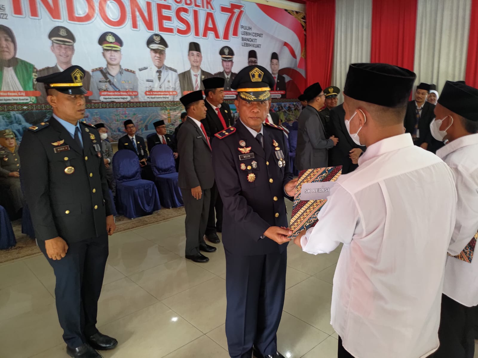 HUT RI Ke 77 Sebanyak 249 Narapidana  Lapas Kelas IIB Taluk kuantan  Dapat Remisi