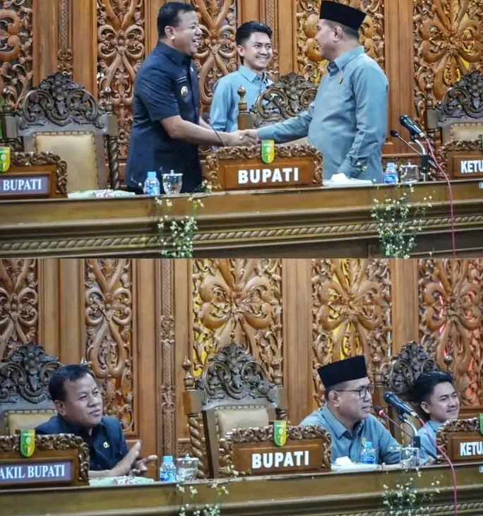 Hadiri Paripurna Pendapat Ahir DPRD Terhadap Ranperda Pertanggungjawaban  APBD 2024 Bupati Kuansing Sinergi  Legislatgif Dan Ekekutif  Kunci Utama Pembangunan