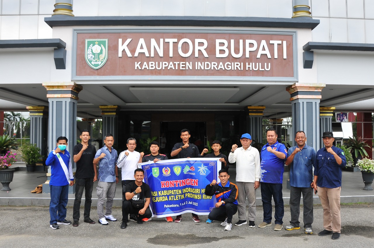 Wakili Bupati Inhu, Syahrudin Lepas Atlet PASI untuk Kejurprov di Pekanbaru