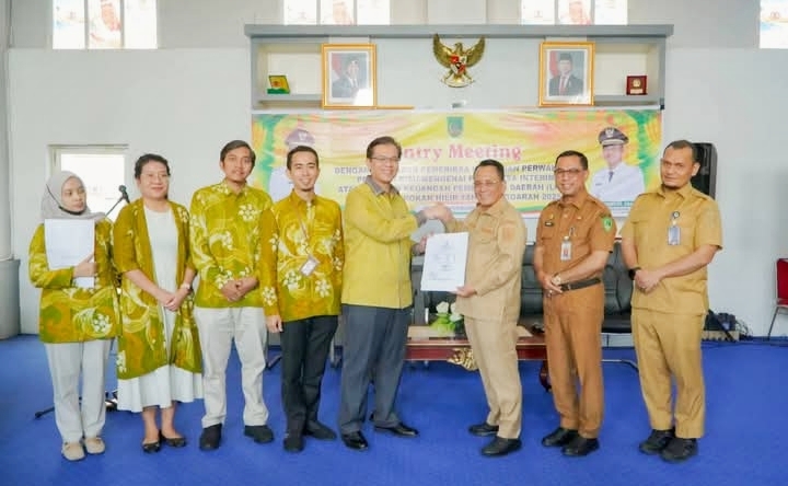 Bupati Rohil H. Bistamam Sambut Tim BPK Riau untuk Audit Interim LKP TA 2025