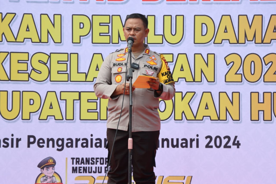 Wujudkan Pemilu 2024 Yang Berkeselamatan, Polres Rohul Deklarasi Tertib Berlalu Lintas