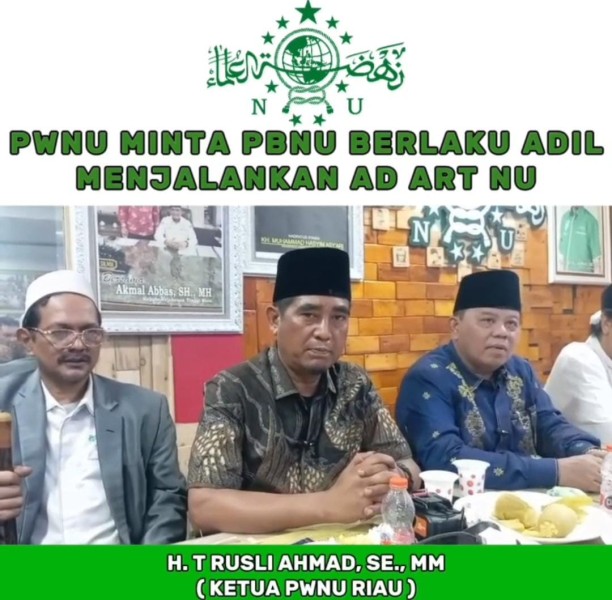 Rusli Ahmad: Keputusan PBNU terhadap PWNU Riau Cacat Prosedur