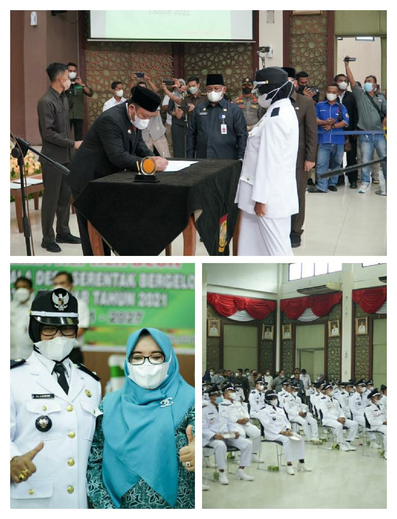 Usai Dilantik Kades Padang Mutung Hj. Lasmini Langsung Ngantor dan Gelar Rapat Konsolidasi 