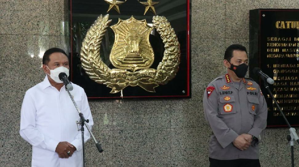 Disambangi Menpora, Kapolri Bahas Kegiatan Olahraga Bisa Terlaksana di Saat Pandemi 