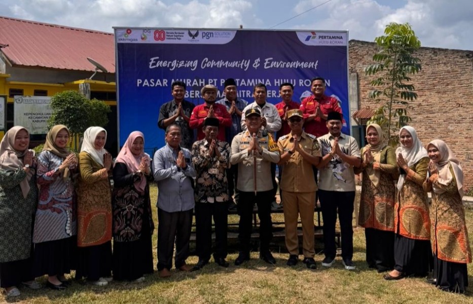 Kapolres dan Wabup Rohil Hadiri Pasar Murah PHR di Bangko Permata