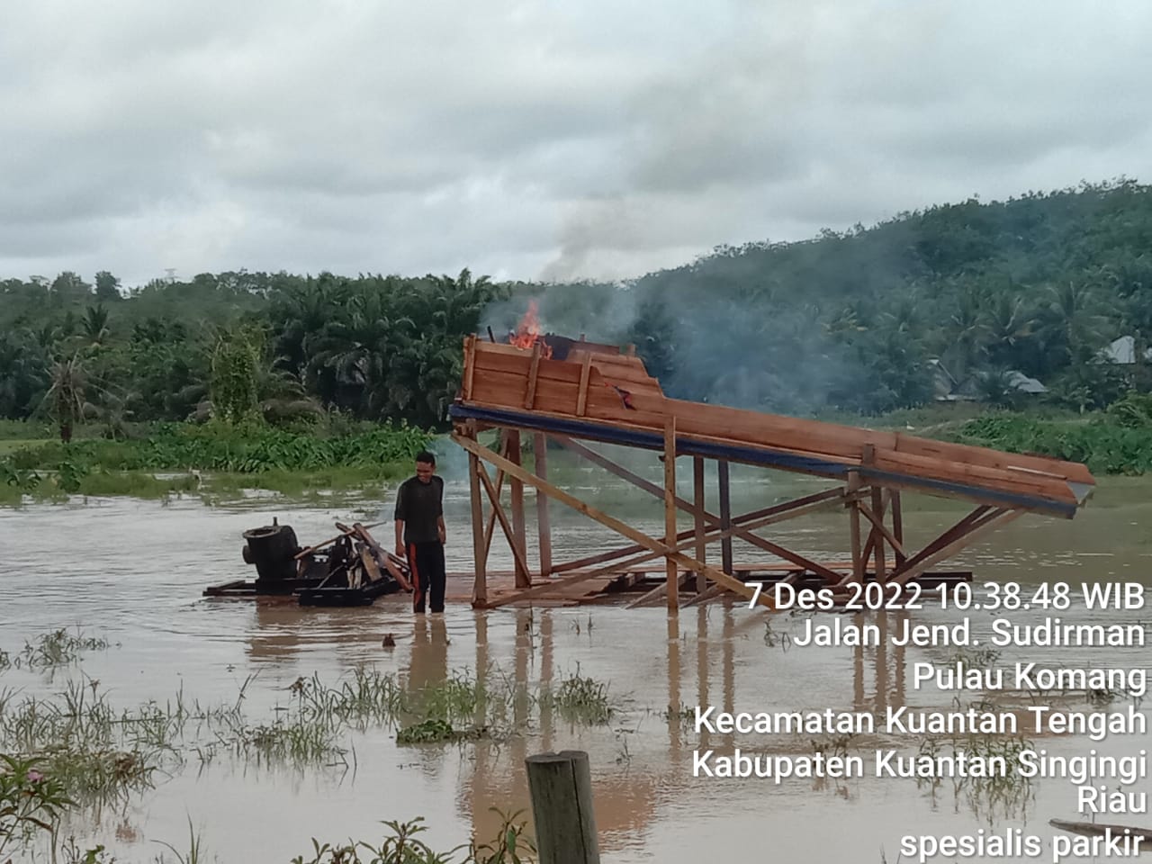 Polsek Kuantan Tengah Di Back Up Polres Kuansing Komit Mencegah Kerusakan Lingkungan Dari PETI
