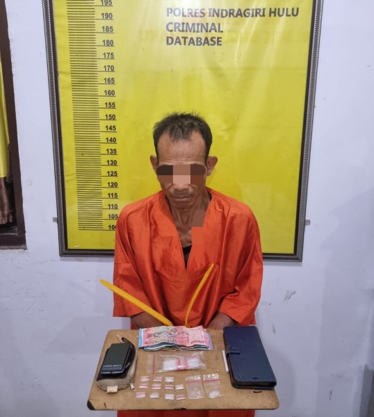 Kakek Petani Pemilik 13 Paket Sabu Diringkus Polsek Batang Cenaku