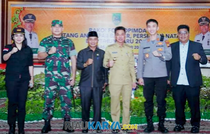 Wakil Ketua DPRD Rohil Basiran Nur Efendi Hadiri Rakor Forkopimda