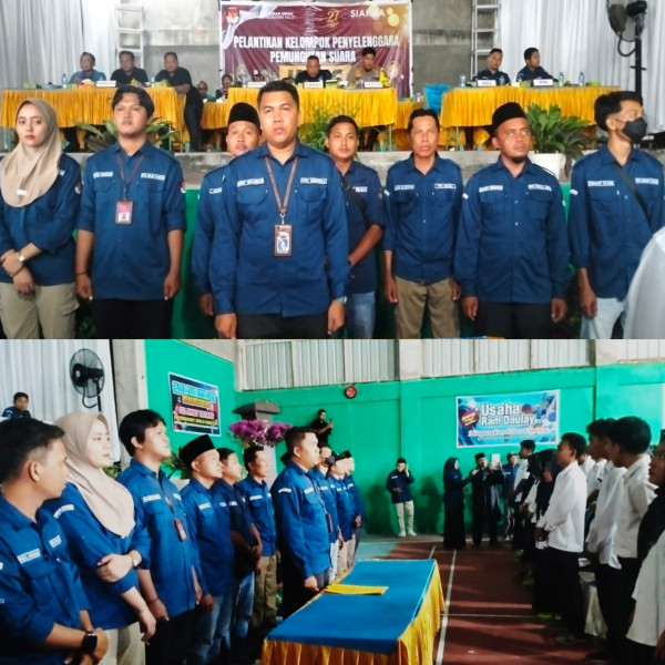 Ketua PPK Kecamatan Seberida Lantik 637 Anggota KPPS Se-Kecamatan