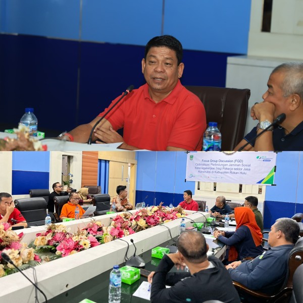 Pemkab Rohul Gandeng BPJS Ketenagakerjaan, Pastikan Pekerja Konstruksi Terlindungi
