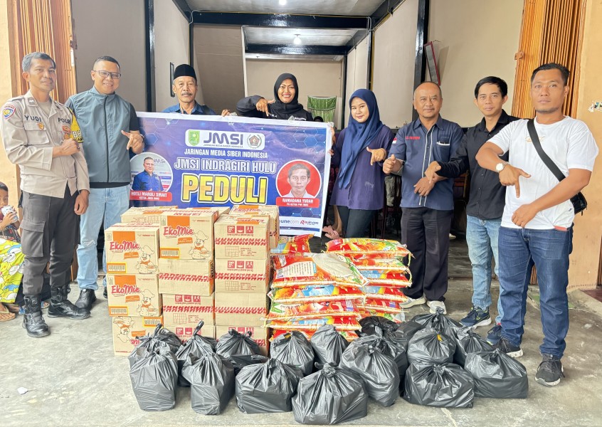 Ketua JMSI Inhu Salurkan Bantuan Sembako, Komitmen Wujudkan Organisasi yang Peduli