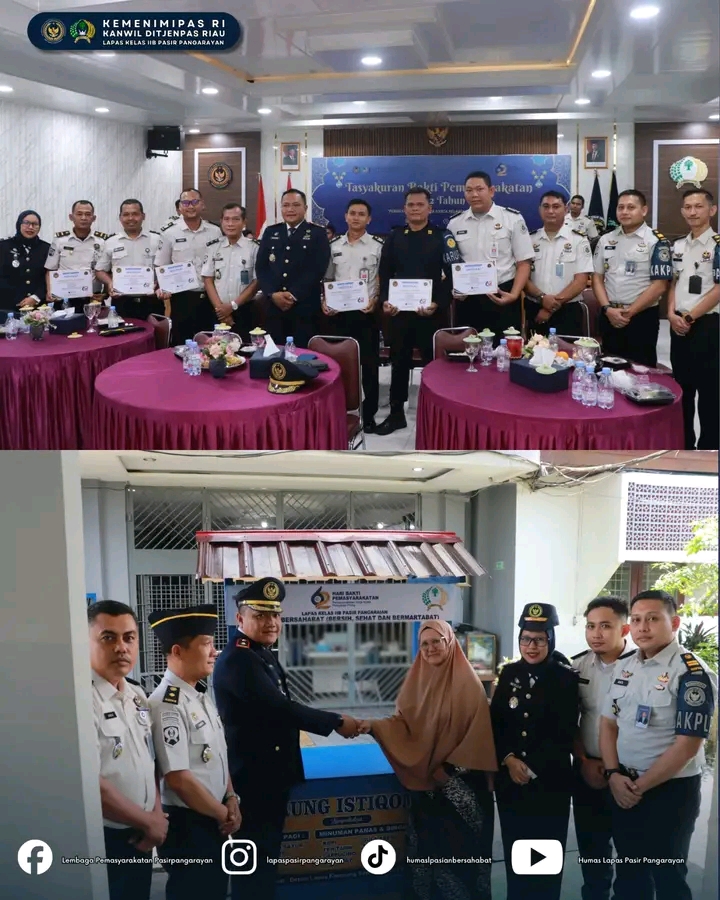 Tasyakuran HBP ke-62, Lapas Pasir Pangaraian Tegaskan Komitmen Pelayanan Prima dan Pengabdian Nyata