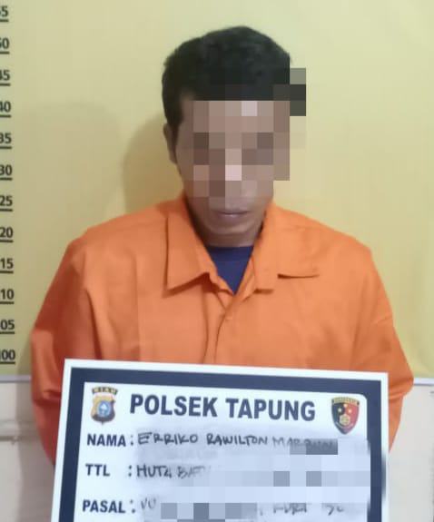 Unit Reskrim Polsek Tapung Amankan Suami Pelaku KDRT di Desa Bencah Kelubi 
