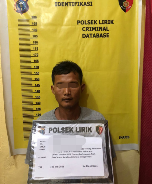 Setubuhi Anak Tiri Hingga Hamil, Pria Biadab di Ringkus Polsek Lirik